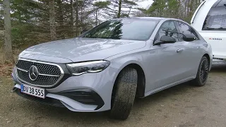 Test af Mercedes E klasse diesel 2024 model som campingtrækker