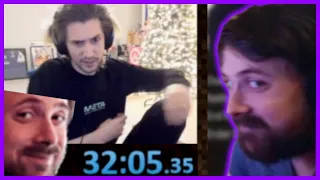 Forsen Reacts To [32:05] xQc's Minecraft Speedrun Record