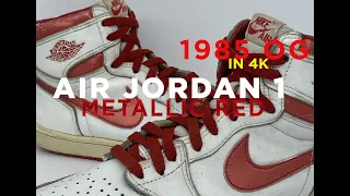 1985 Air Jordan 1 OG Red Metallic - One of the BEST IN THE WORLD!
