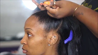 SEW-IN HALF UP, HALF DOWN