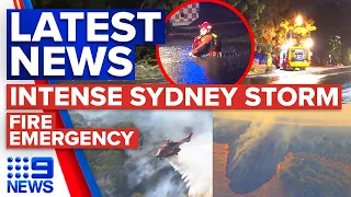 Intense storms hits Sydney, Victoria faces fire emergency | 9 News Australia