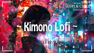 Kimono Girl's Gaze👘 under cherry blossoms - vinyl chill lofi beats to relax/study/deep focus