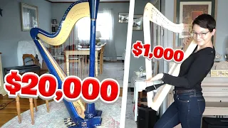 $20,000 Harp vs $1,000 Harp