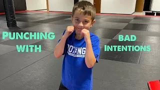 Future champion punching with bad intentions