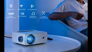 "Features highlight" COOAU YG431 Portable WiFi Projector with Bluetooth