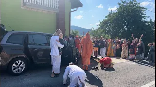 Sripada Bhakti Vikasa Swami Arrives at Lika, Croatia