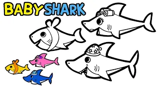 Bedtime Songs with Sharkfamily | Pinkfong Songs for Children #BabysharkDraw #Pinkfong #Sharkfamily