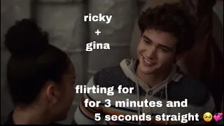 ricky and gina flirting for 3 minutes and 5 seconds straight