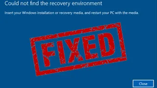 Fix Could Not Find Recovery Environment Windows 10/11 | Can't Reset Windows (2023 FIX)