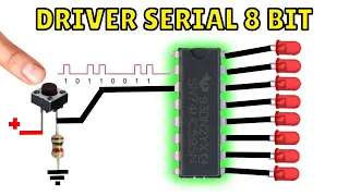 The 74HC595 SERIAL circuit that shifts and stores Bits