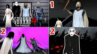 Granny 4 Unofficial All Endings | Granny 4 All Death Ending + Escape Ending