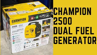 Champion Generator Dual Fuel 2500 Overview