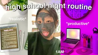 my high school productive night routine *sophomore/realistic*