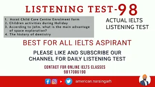 IELTS LISTENING TEST-98