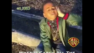 Funny kid singing