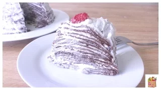 Chocolate Crepes Cake (Vegan) | The Mushroom Den