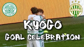 Celtic 2 - Ferencváros 0 - Kyogo Furuhashi -  古橋 亨梧  - Goal Celebration - 19 October 2021