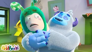 Smelly Yeti | Oddbods | Moonbug No Dialogue Comedy Cartoons for Kids