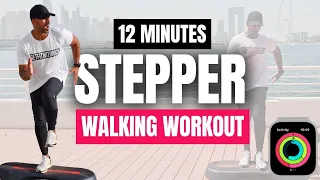 12 Min Stepper Workout | Fun Step Walk Exercise | 1600 steps