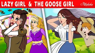 Lazy Girl and The Goose Girl | Hindi Stories | बच्चों की नयी हिंदी कहानियाँ