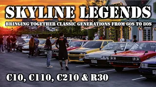 Nissan Skyline Legends. Bringing together the four classic generations: C10, C110, C210 & R30! EN/TH