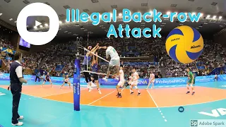 Volleyball rules - Illegal back row attack