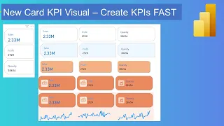 New Power BI KPI Card Visual - Complete Walkthrough for Creating New KPI FAST (June 2023 Update)