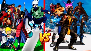 SCHOOL FIRE! NARUTO TECHNICAL SCHOOL vs MORTAL COMBAT SCHOOL! (GTA V) Johnny Johnny