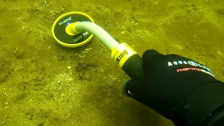 Underwater Metal Detecting at a Private Beach!!!