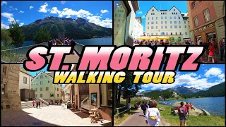 ST. MORITZ Walking Tour - Switzerland (4k)