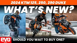 2024 KTM 125, 250, 390 Duke | What's New | First Look | evo India