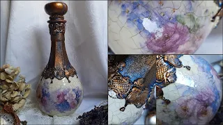 Decorating glass ♡♡♡Decoupage tutorial