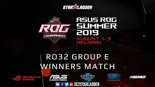2019 Assembly Summer Ro32 Group E Winners Match: Stats (P) vs ShoWTimE (P)
