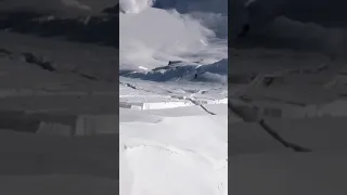 Сёрфинг по снежной лавине
