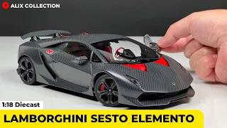Unboxing of Lamborghini Sesto Elemento1:18 Diecast Model Car by AUTOart Models (4K)