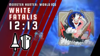 MHW ICE (PC) | White Fatalis (Event Difficulty) | Lance Solo | 12'13''30