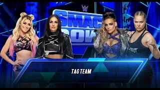 Ronda Rousey & Natalya vs. Alexa Bliss & Mickie James: Raw, Sept. 10, 2018 WWE 2K23 4K Ultra Setting