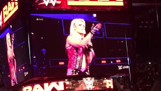 Alexa Bliss crashing Sasha Banks celebration
