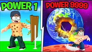 I unlocked 999999 punch power in Roblox