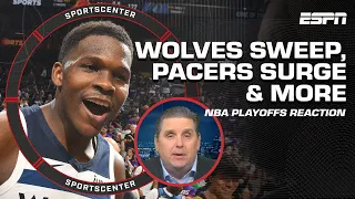 Ant Man & Wolves SWEEP 🧹 Pacers gaining momentum + MORE 👀 WINDY PLAYOFF REACTION 👏 | SportsCenter