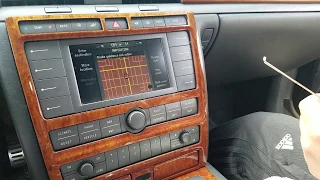 How to Remove Radio / Navigation / Display from VW Phaeton 2005 for Repair.