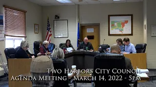 Two Harbors City Council Agenda Meeting - March 14, 2022 - 5pm