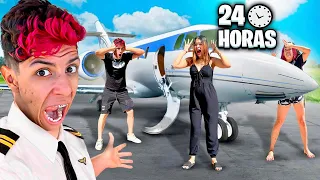 PASSEI 24 HORAS DENTRO DE UM AVIÃO *fui pego ? 👮‍♀️🚓