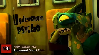 Suspense Thriller CGI 3D Animated Short ** UNDERGROUND PSYCHO ** Psychological Animation by GOBELINS