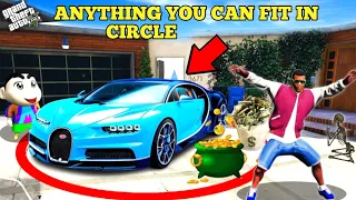 Franklin Can Fit Anything In His Circle Shinchan in GTA 5! | Waveforce Gamer