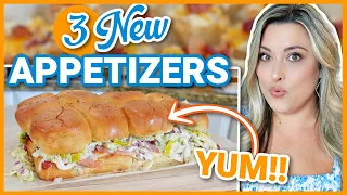 3 NEW Appetizers That will KNOCK YOUR SOCKS OFF! | Snacks for Game Day or Anytime!