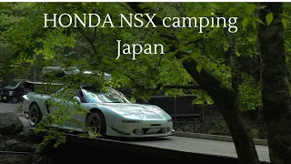 Most beautiful place. Solo sports car camping japan with red shelter. Nature ASMR relaxing healing.