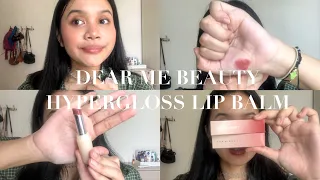 REVIEW + TRY ON HYPERGLOSS TINTED LIP BALM by Dear Me Beauty 🫦💄💋