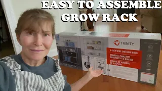 TRINITY Six Tier Wire Shelving Rack from Costco Unboxing and Assembly