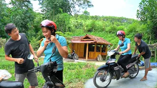 Go shopping in district town - Learn to ride a motorbike. Meaningful gift for wife | Forest life